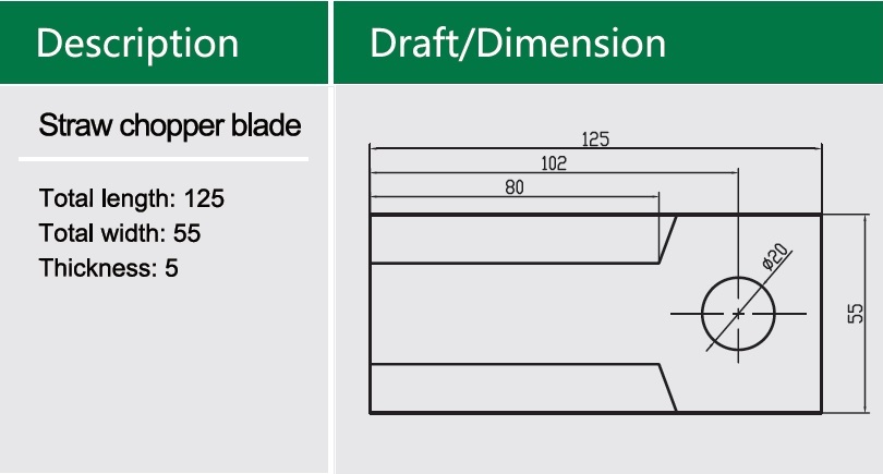 Cultivators Flail mower blades cutter rotary blade H03441(图9)