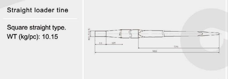 BP13349 241162 Loading Machine Part Front MF Quickie Straight Fluted Loader Tine(图3) BP13349 241162 Loading Machine Part Front MF Quickie Straight Fluted Loader Tine(图3)