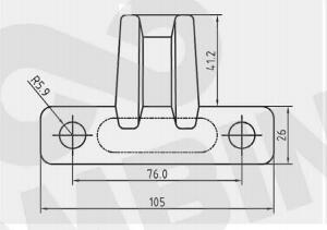 Good Quality Agricultural Machinery Spare Parts Hold Down Clip 500053.0 COMBINE Harvesters 500053SG3(图4)