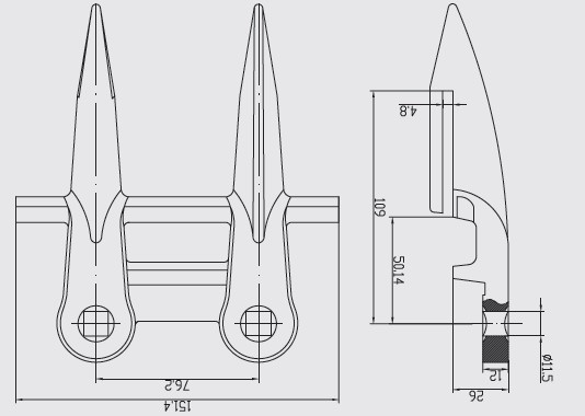 Agricultural Machinery Spare Parts Forged Knife Guard Knife Finger for JD , CLAAS , Case IH(图17)