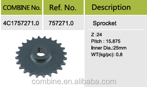 H118583 Combine parts steel front chain sprocket(图10)