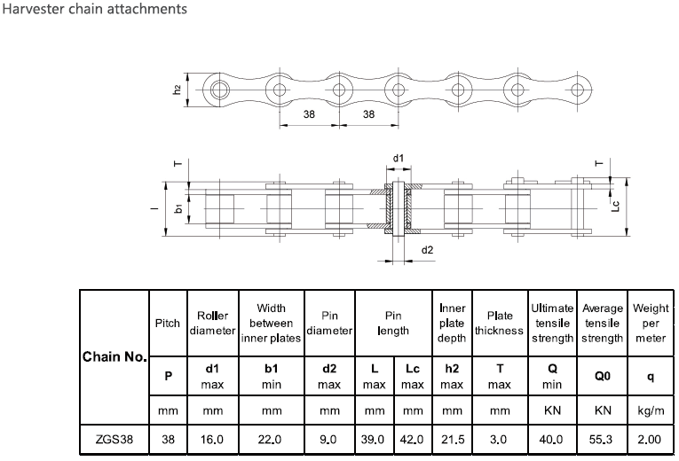 Combine harvest agricultural agricultural steel conveyor roller chain(图7) Combine harvest agricultural agricultural steel conveyor roller chain(图7)