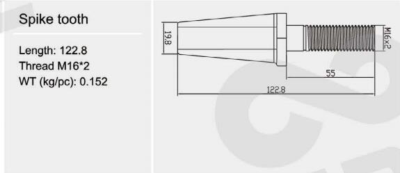 4A4006 (628050.2)combine harvester spike tooth for aftermarket threshing cylinder(图6)
