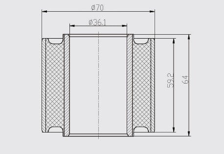 647429.0 CLAAS Chaffer Drive Shaker Bushing 25.2 x 50 x 51.5mm Silent Blocks Arm Rubber(图8)