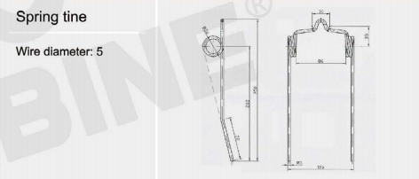 4F1006. Spring Tine Harrow for Combine Harvester Parts Coil,spring & Tine Steel,iron 4F1006 spring tine weeder(图3) 4F1006. Spring Tine Harrow for Combine Harvester Parts Coil,spring & Tine Steel,iron 4F1006 spring tine weeder(图3)